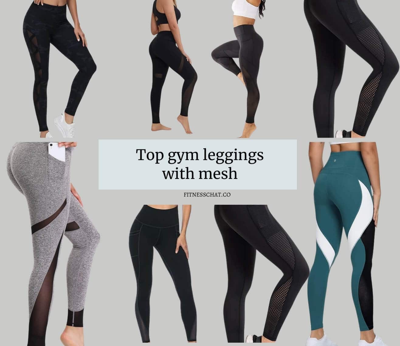 gym leggings with mesh