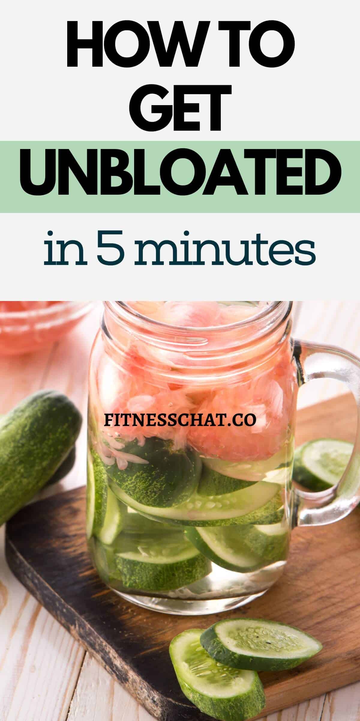 How to get unbloated in 5 minutes