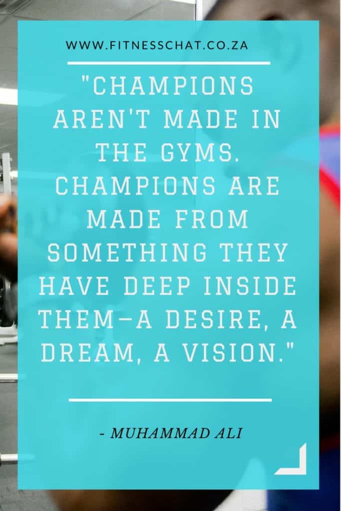 Muhammad Ali fitness quote