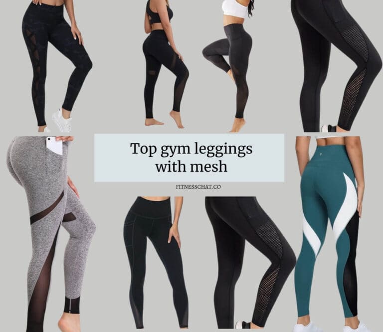 gym leggings with mesh